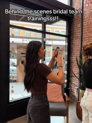 A post by @hair.by.kayla1 on TikTok caption: Been such a fun experience learning new techniques to bridal hair!! I couldn’t be more thankful to be on this team! 🤍💍 #bridalhair #brideteam #embridal #bookwithus 