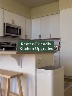 A post by @amazonhome on TikTok caption: Psst… even if you're renting, your kitchen can still look like this 🤫 Shop now at the link in bio. #amazonfinds #amazonkitchen #renterfriendly 🎥: @Michelle Lei 