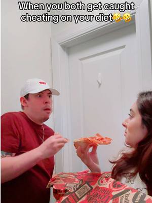 A post by @anxietycouple on TikTok caption: Couples that cheat together stay together🤣🤣 #husbandwife #couplecomedy #anxietycouple #fyp #marriedlifehumor 