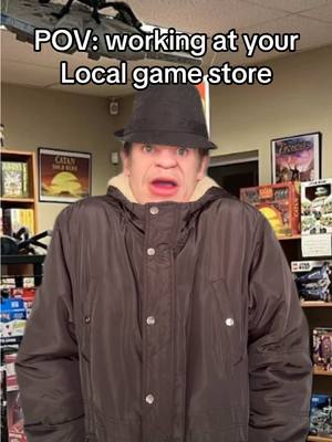 A post by @wizardinatshirt on TikTok caption: Definitely sus #CapCut #lgs #gamestore #fy #foryou #fypage #localgamestore #warhammer #mtg #ttrpg #warhammer40k #theft #cringy #magicthegathering #tcg 