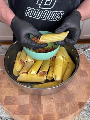 A post by @fooddudescook on TikTok caption: Authentic manicotti one pan meal #EasyRecipe #cooking #italianfood