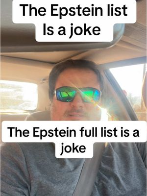 A post by @scarebear0 on TikTok caption: The Epstein files are a joke at this point. #epstein #epsteinisland #epsteinlist #politics #mystery #explore 