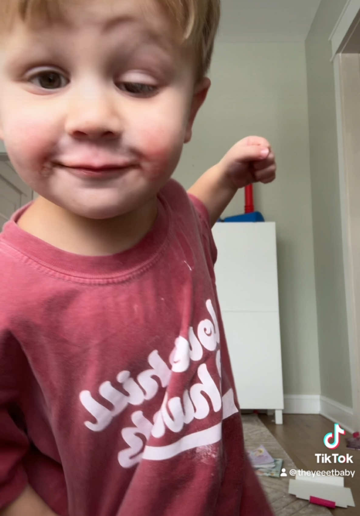 A post by @theyeeetbaby on TikTok caption: Jack’s eye still recovering hasn’t hurt his confidence 👁️ hide yo girl 