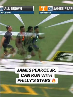 A post by @nfl on TikTok caption: in great company 😮‍💨 #jamespearcejr #tennessee #volunteers #nfl #nflcombine 