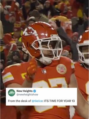 A post by @nfl on TikTok caption: not going anywhere 😤 #traviskelce #kansascity #chiefs #nfl 