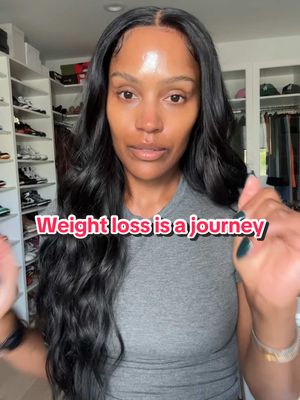 A post by @makeupshayla on TikTok caption: Weight loss is a journey 