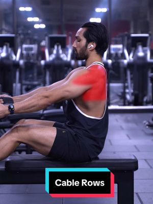 A post by @hazzytrainer on TikTok caption: Carve your Body with Cable Rows ⚠️ . Here are the 2 main variations of Cable Rows you want to be aware of. 🔥 When performing Rows with your Body Slight Forward, this will shift emphasis to your Lats (primarily your Middle Lats). ✅ However, when Leaning your Body Back, this will emphasize your Mid-Back (+primarily your Upper Lats). ✅ Save this for next time you Train your Back. 💪🏽 Keep crushing it warriors . #back #backworkout #vtaper