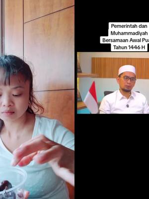 A post by @edah.majalengka on TikTok caption: #duet dengan @Ustadz Adi Hidayat #ustadzadihidayat  kalau besok mulai puasa berarti malam ini mulai sholat tarawih #🤔 #nyimak #tiktok #viral #trending #foryou #edahmajalengka 