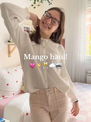 A post by @byymarga on TikTok caption: I love it all!! 😍🛍️ #mango #mangohaul #haul #hauls #Vlog #Aesthetic #byymarga #cleangirl #thatgirl 