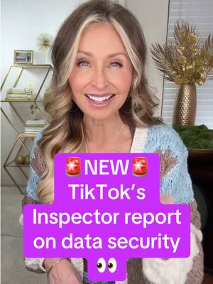 A post by @lisaremillard on TikTok caption: #tiktokban TikTok’s independent security inspector released a report saying NO. There is NO US protected user data being accessed by China. This video explains. 