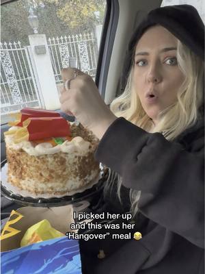 A post by @heartlynrae on TikTok caption: Because why not have cake for breakfast hahaha #foryou
