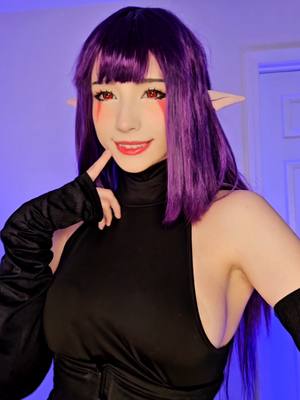 A post by @skye0v0summers on TikTok caption: ty for all of the love on my esil cosplay ♡ #sololeveling #esil #esilradiru #esilcosplay #cosplay #fyp 