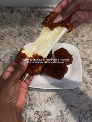 A post by @beautybytian on TikTok caption: Obsessed with Chili’s mozzarella sticks so I made them myself 😋🔥 #mozzarellasticks #mozzarella #chilis #nashvillehot #creatorsearchinsights #food #FoodTok #foodtiktok #foodedit 