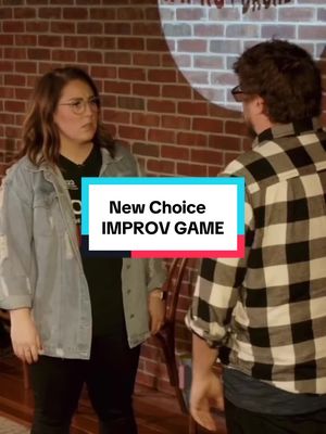 A post by @theimprovguy on TikTok caption: New Choice | IMPROV GAME #improv #game #newchoice #markiplier #improvbroadway 