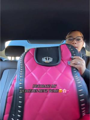 A post by @ilovekk444 on TikTok caption: #blowthisupforme #fypシ #mercedesbenz #mycar #relatable #seatcover #cute 