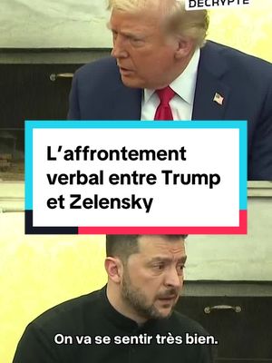 A post by @hugodecrypte on TikTok caption: Donald Trump et Volodymyr Zelensky se sont entretenus ce vendredi à la Maison Blanche aux États-Unis. Voici leur échange extrêmement tendu. 