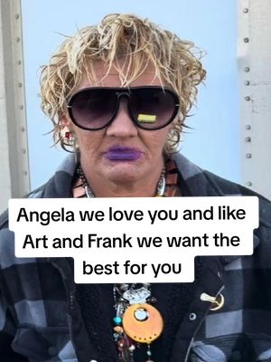 A post by @talesfromthestreets6 on TikTok caption: Bless you Frank. Sorry about your own health,Angela we love you and like Art and Frank we want the best for you #lostinphoenix #talesfromthestreets #angelaupdate #angelahomeless #angela #art #frank 