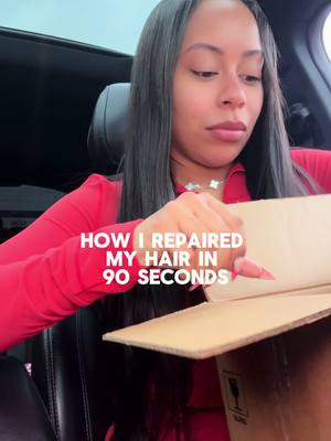 A post by @morgansandiego on TikTok caption: If you have trouble with breakage and damaged hair try Wella Professionals Ultimate Repair Miracle Hair Rescue Spray to repair your hair in 90 seconds, and make your hair twelve times stronger! @Wella Professionals 