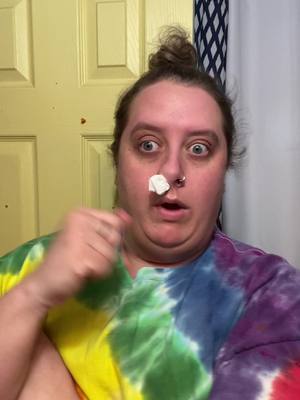 A post by @christines_snaps on TikTok caption: Im only mildly worried 😅 #christinessnaps #mystery #nosebleeds #sinusrelief 
