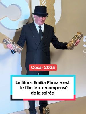 A post by @hugodecrypte on TikTok caption: Le film « Emilia Pérez » est le film le plus+ récompensé de la soirée