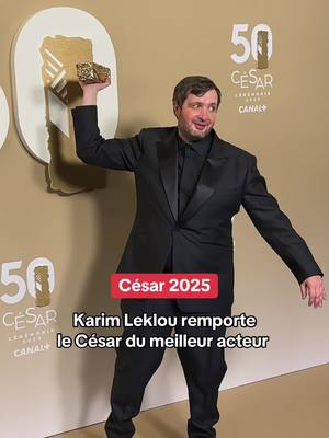 A post by @hugodecrypte on TikTok caption: Karim Leklou remporte  le César du meilleur acteur 