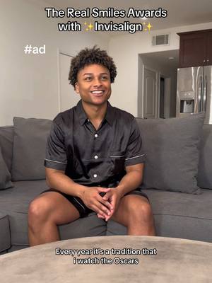 A post by @andreswilley on TikTok caption: #InvisalignPartner Every year I watch the Oscars and @Invisalign gave me the confidence to know what it would be like if I was on stage accepting an award. 🏆 @The Oscars #Oscars95 #AcademyAwards 
