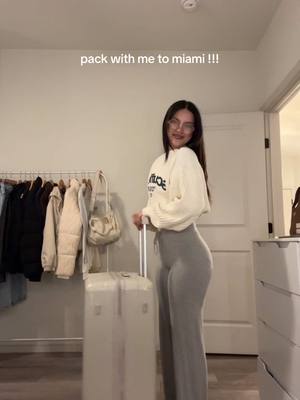 A post by @anisiafromsprouts on TikTok caption: i’ve been trying to stop over packing 👏🏼 #packwithme #miami #fyp 