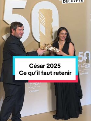 A post by @hugodecrypte on TikTok caption: Ce vendredi 28 février avait lieu la 50e cérémonie des César, qui récompense le cinéma français. 