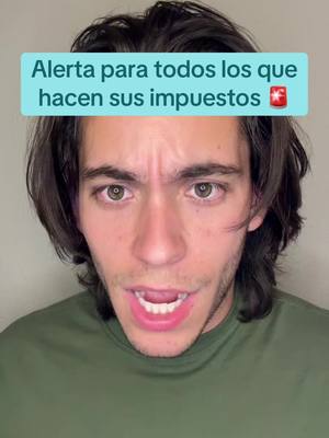 A post by @carlos_eduardo_espina on TikTok caption: Alerta para todos los que hacen sus impuestos aquí en Estados Unidos 🚨