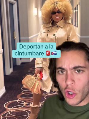 A post by @carlos_eduardo_espina on TikTok caption: Deportan a La Cintumbare de regreso a Cuba 🚨🇨🇺