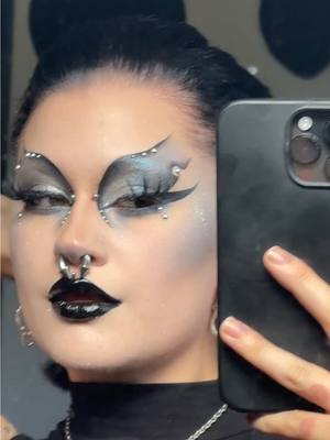 A post by @motherof.hades on TikTok caption: hiiii 🦇 here’s a lil bday glammmm fishy alien slippery moment ✨  #goth #gothmakeup #gothmodel #gothsofinstagram  #gothsubculture #motherofhades #bluemakeup #bluemakeuplook #3dmakeup #editorial #editorialmakeuplook @𝔇𝔯𝔬𝔭𝔇𝔢𝔞𝔡𝔊𝔬𝔯𝔤𝔢𝔬𝔲 @Black Moon Cosmetics @Ask & Embla @NYX Professional Makeup 
