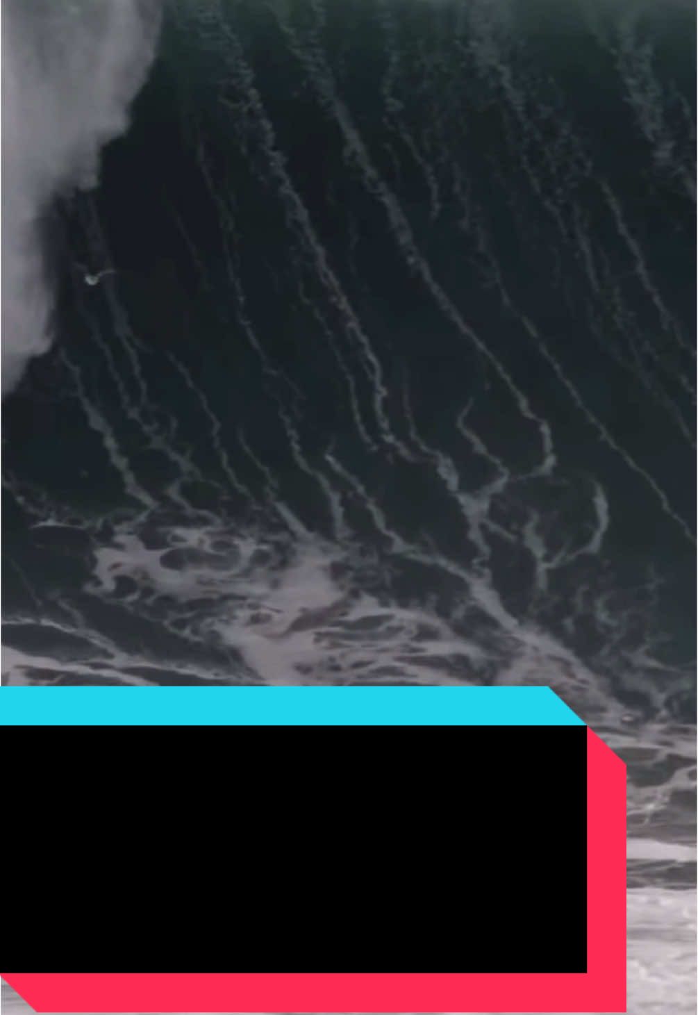 A post by @tcezy on TikTok caption: How Long Could You Hold You’re Breath? #tcezy #extreme #neardeath #encounter #fyp #surf #surfing #nazare #trending
