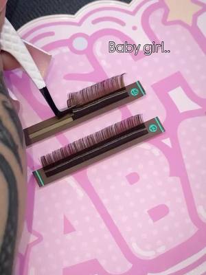 A post by @vavalashus on TikTok caption: Fanning my new favorite brown lashes from vavalash 💘 super easy to work with and I love the chocolate brown 🍪 Use my code “Bratt15” to get you some of these brown lash trays! This part of the song place rent free in my head 24/7 rn 🙂‍↔️ baby guuuuurl lol. My glue exploded before this so please don’t judge the little specks on my fingers 🥲 • • #lasvegaslashtech #lasvegaslashextensions #lasvegasbeauty #vegaslashtech #702lashes