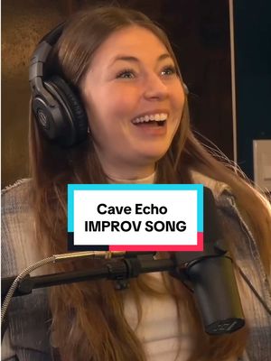 A post by @theimprovguy on TikTok caption: Cave Echo | IMPROV SONG #improv #song #cave#echo #musicalmonday #improvbroadway 