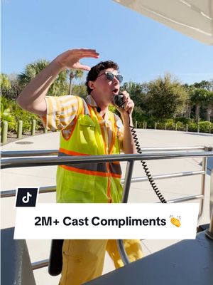 A post by @disneyparks on TikTok caption: Andrew's catchy tunes leave guests with magical memories 🤩 #DisneyWorld #DisneyCastLife #Tram #DisneyCastMember 