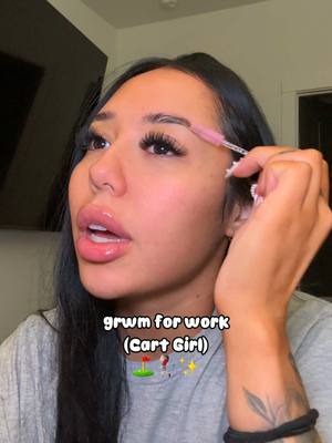 A post by @shaypatino on TikTok caption: grwm as a cart girl⛳️ #golf #grwmforwork #grwm 