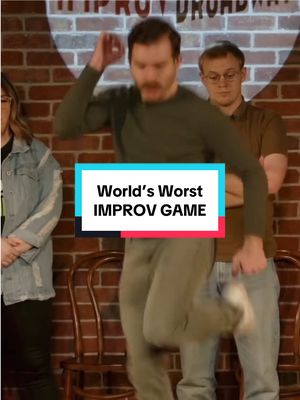 A post by @theimprovguy on TikTok caption: World’s Worst | IMPROV GAME #improv #game #worldsworst #improvbroadway 