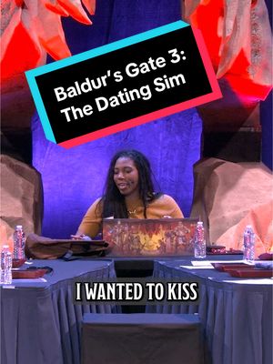 A post by @dnd on TikTok caption: A romantic D&D adventure is a d8-ing sim. #DnD #dndtiktok #dndtok #dungeonsanddragons #dndlive #bg3 #baldursgate3 #astarion #wyll #karlach #laezel #aabriaiyengar #mcchicago 