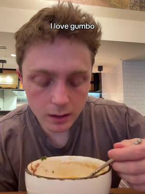 A post by @octopusslover8 on TikTok caption: my third gumbo in less than 24 hours 