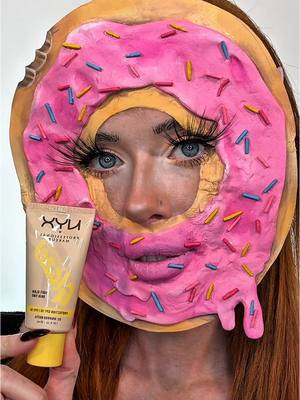 A post by @hollymurraymakeup on TikTok caption: As glazed as a donut with the @nyxcosmetics_uk Glaze skin tint ✨ AD #skintint #glazetint #glazes #glasskin