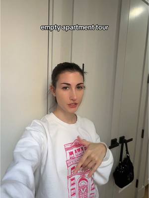 A post by @megsdeangelis on TikTok caption: empty apartment tour 🎥