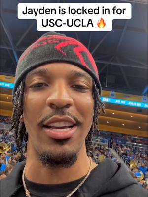 A post by @espn on TikTok caption: #JaydenDaniels #USC #UCLA #wbb #basketball