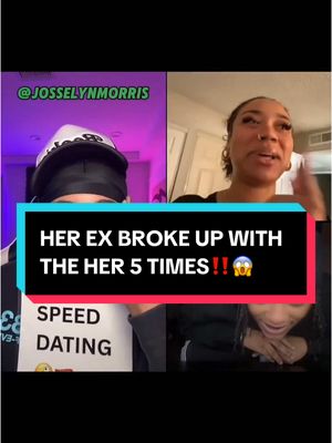 A post by @josselynmorris on TikTok caption: LAWD IT MIGHT BE A 6TH TIME YA’LL IDK 😭😭😭😭 #ex #breakup #dating #Love #lgbtq #josselynmorris 