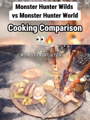 A post by @puzzleknows on TikTok caption: Monster Hunter Wilds vs Monster Hunter World Physics and Details Comparison#MonsterHunter #gaming #GamingOnTikTok #fyp #f #foryoupage #fypシ #monsterhunterwilds #foryou #monsterhunterwild 