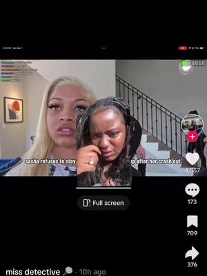 A post by @jaebabylacy on TikTok caption: GET HER OUT THAT HOUSE, Sasha crashing out… shes too old. The Bratz house needs some evictions! #fypシ #viraltiktok #blowup #BlackTikTok 