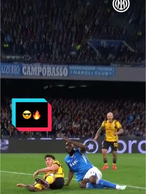 A post by @inter on TikTok caption: Basto masterclass 🔥😎 #ForzaInter #TikTokCalcio #NapoliInter #SerieA #Bastoni #Calcio #Football #Basto 