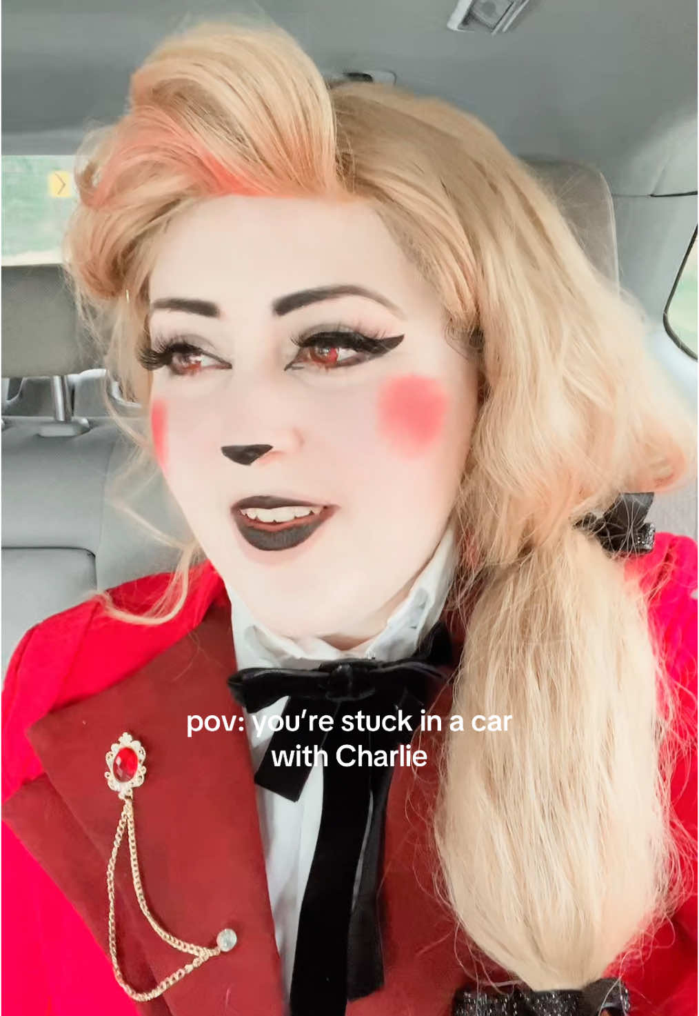 A post by @thedisneybelle on TikTok caption: Seems great. #hazbinhotel #charliemorningstar #angeldust @Cory Nation 