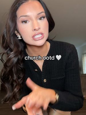 A post by @jade.amberrrrr on TikTok caption: let's get pretty for Jesus 🤍 church ootd 