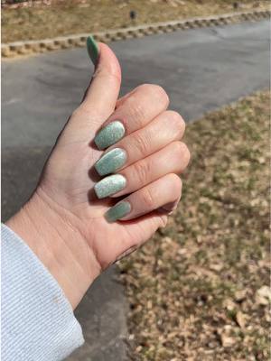 A post by @thejockandbelleshow on TikTok caption: Heading to show gram my new nails.. what do you think she’ll say? ☀️💚