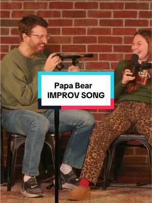 A post by @theimprovguy on TikTok caption: Papa Bear | IMPROV SONG #improv #song #papabear #musicalmonday #improvbroadway 